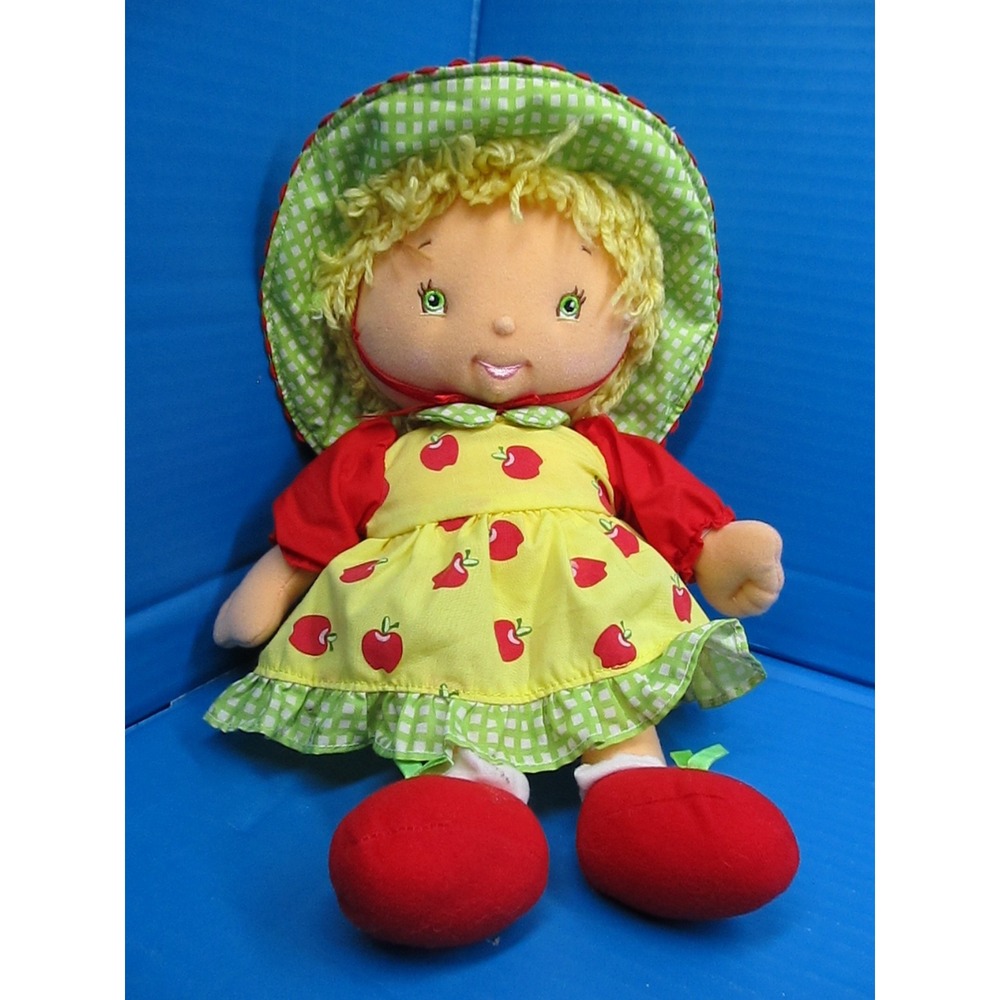 Vintage 2003 Bandai Strawberry Shortcake Apple Dumplin' Talking Plush Doll 13"